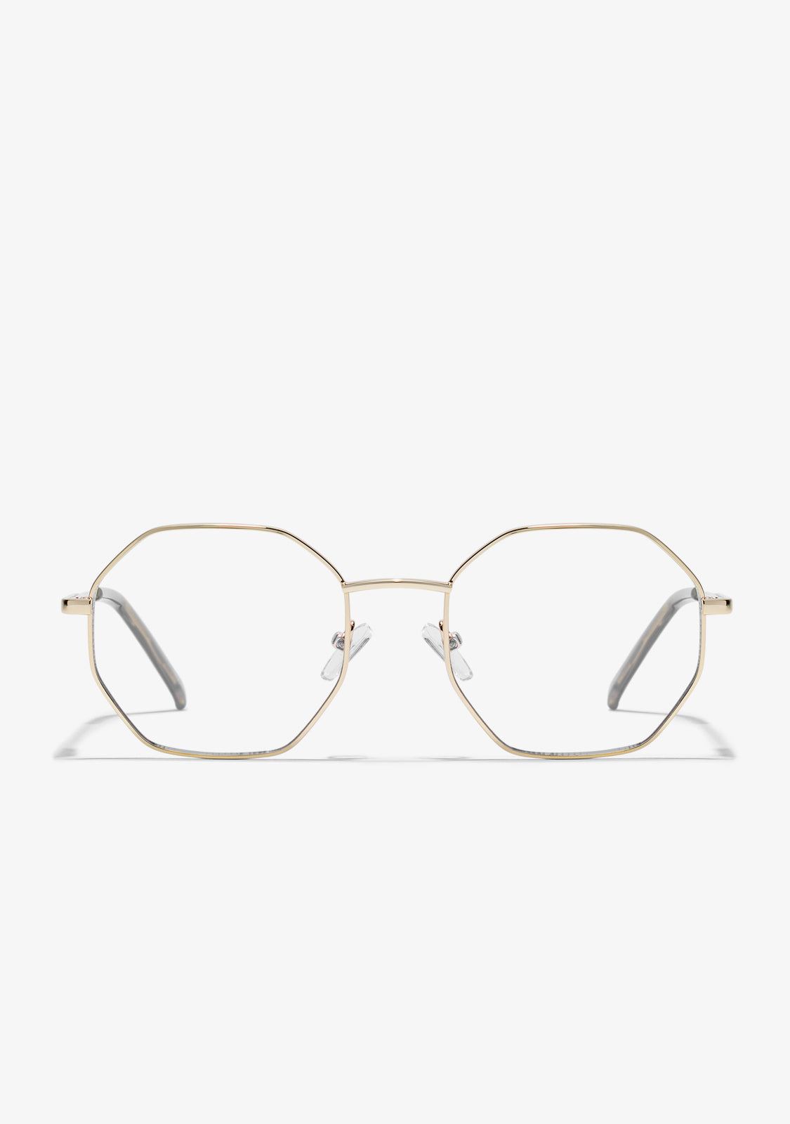 Gold hexagon cheap glasses