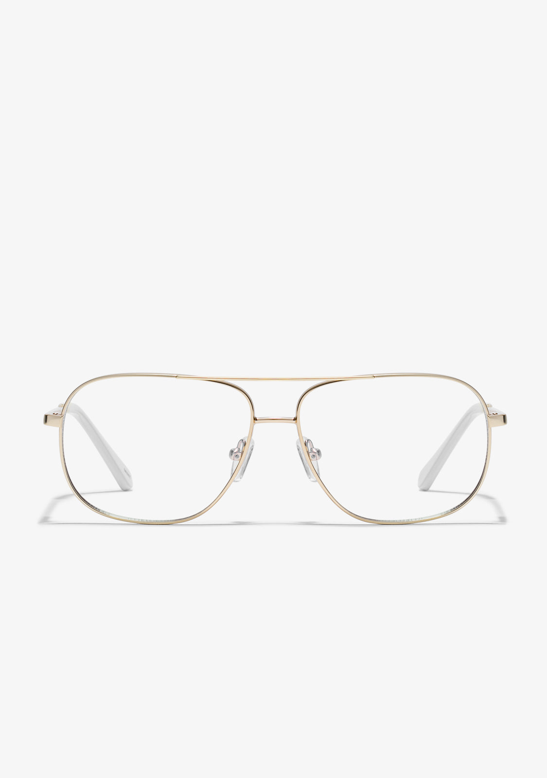 Gold aviator prescription clearance glasses