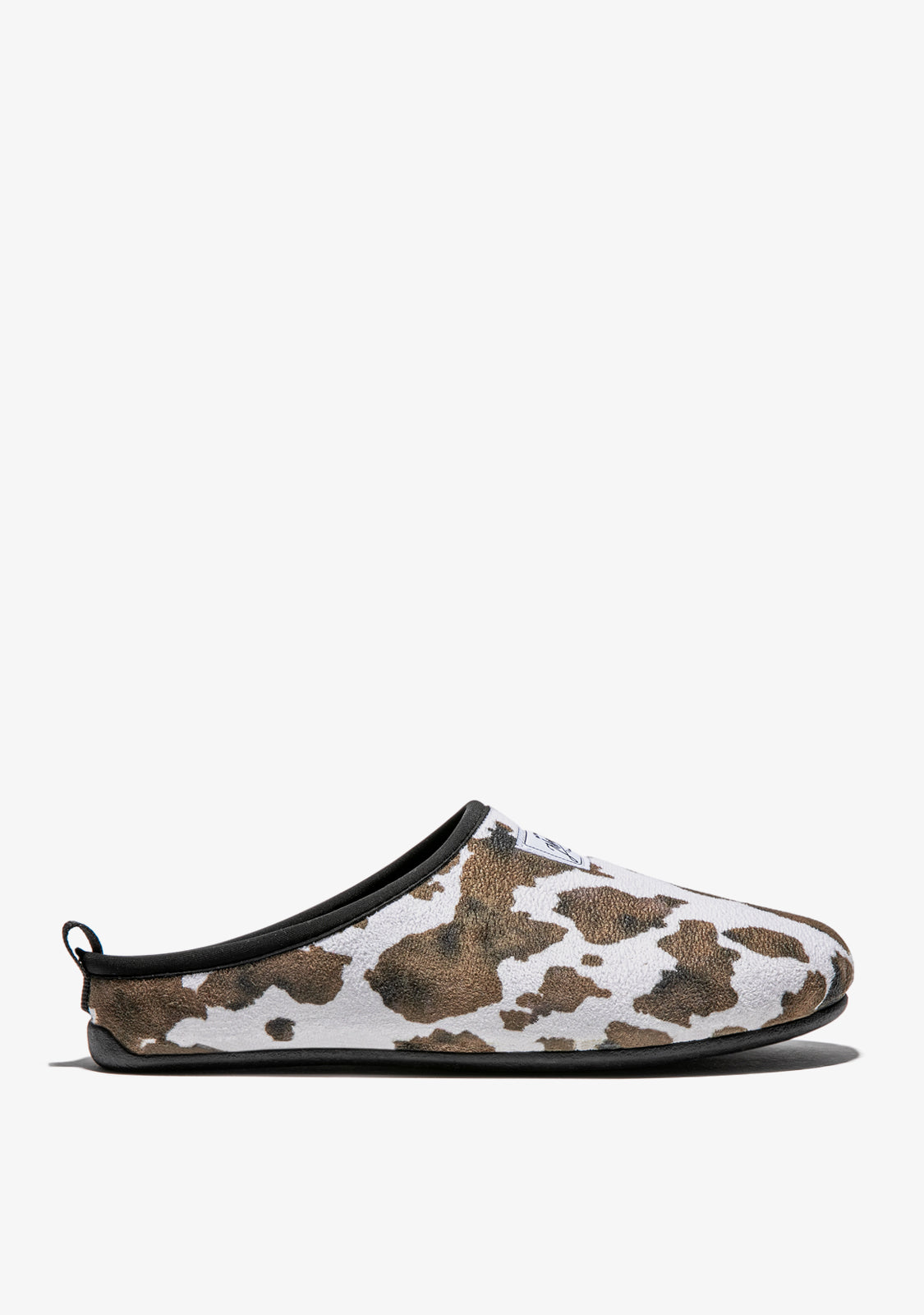 White discount leopard slippers