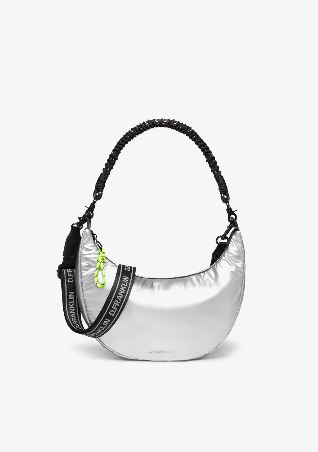 Silver round online bag