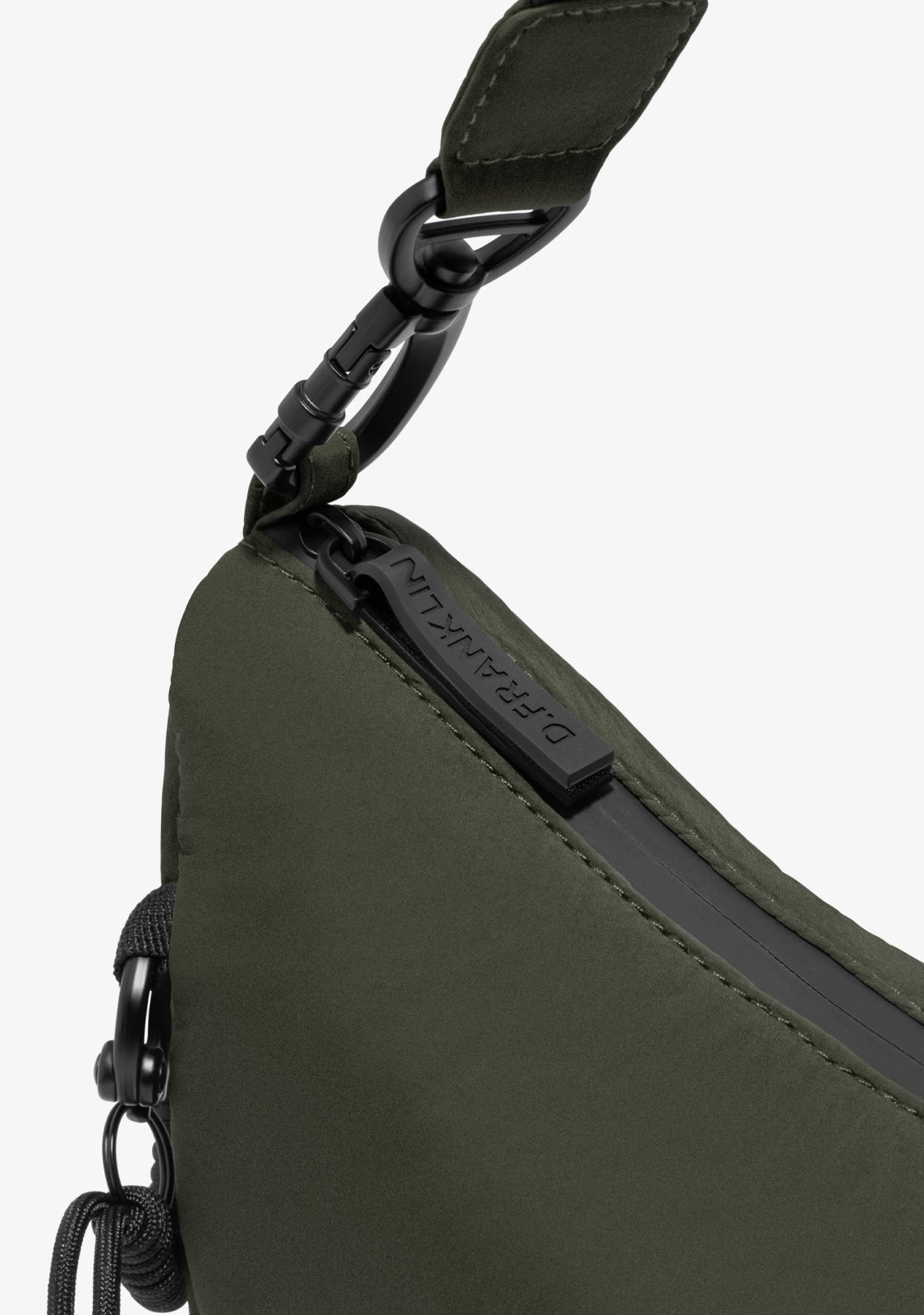 Round Nylon Crossbody Bag Green