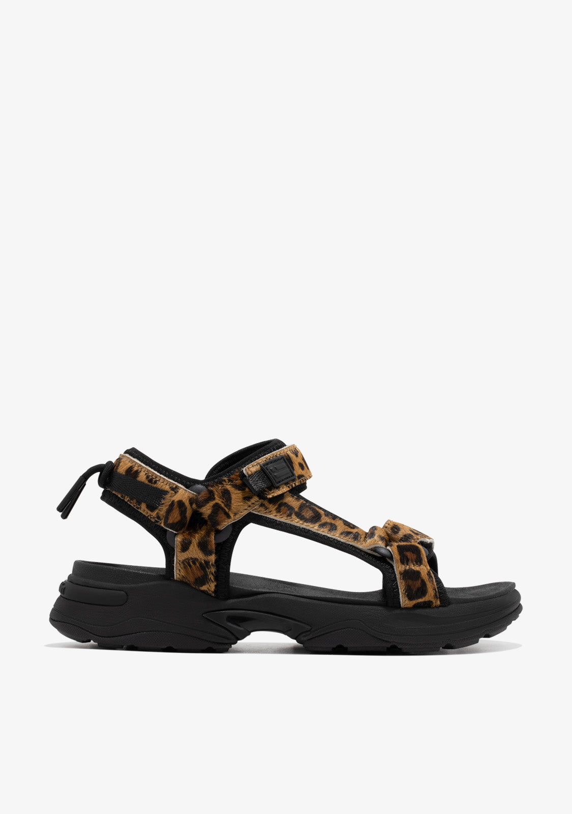 Flame Sandal Strips Leopard