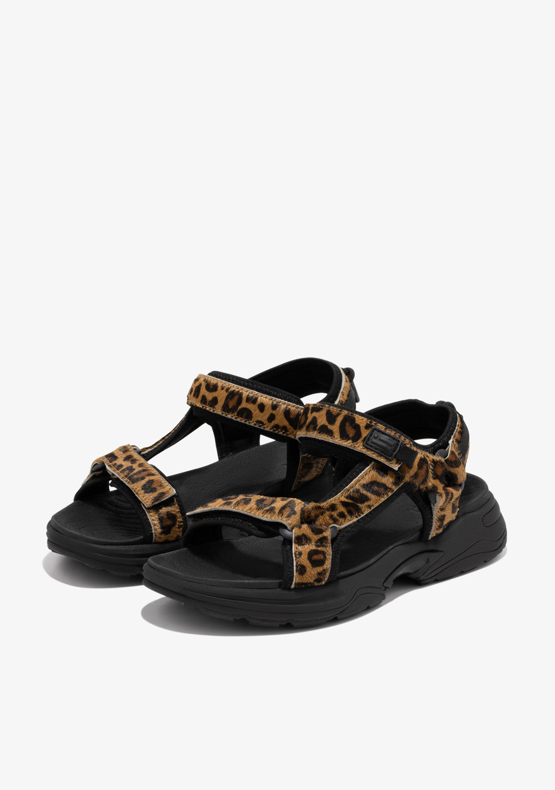 Flame Sandal Strips Leopard