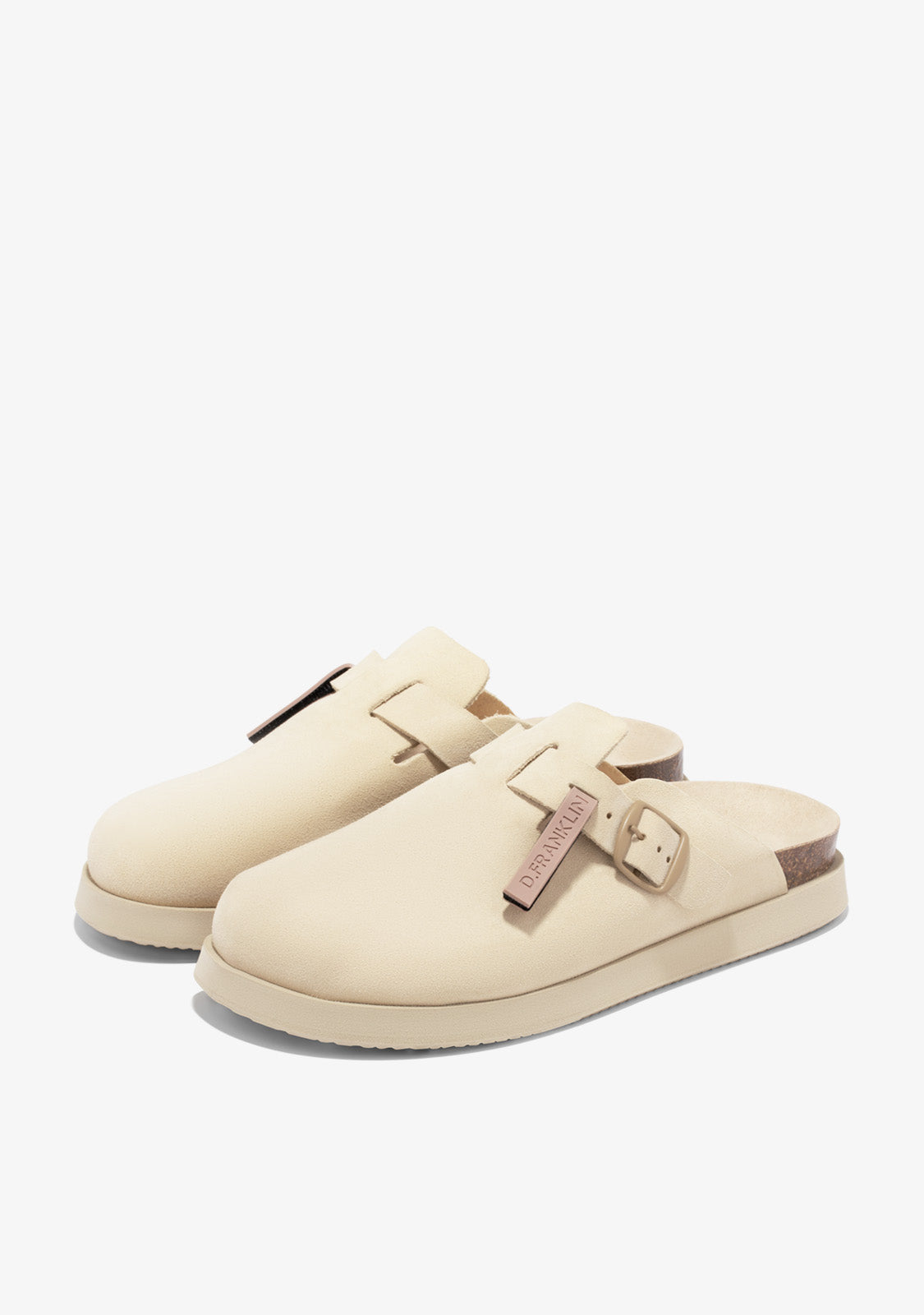 Vibe Clog Buckle Beige