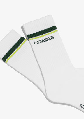 Gorpcore 2 Stripes Socks White