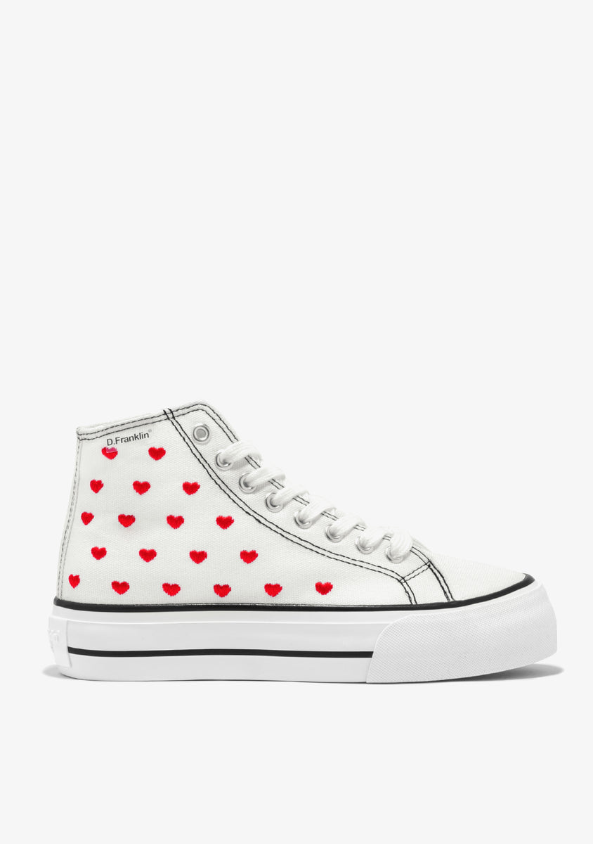 Shoes One Way Love Heart White Special Edition