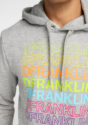 Hoodie Rainbow Grey