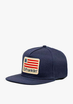 Usa Flag Snapback Navy